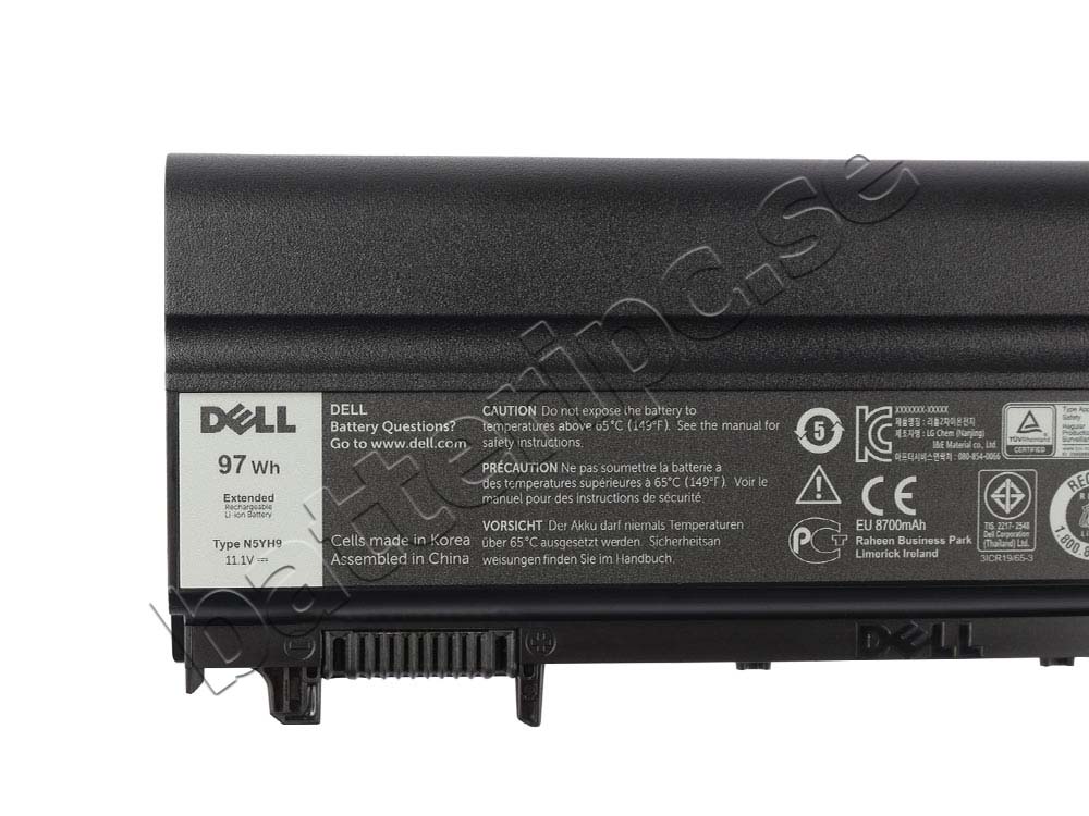 Original 8700mAh 97Wh Batterier Dell WGCWG CXF66