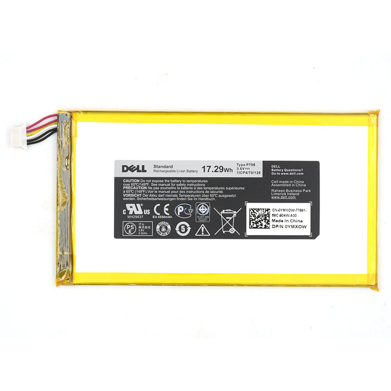 Original Batterier Dell YMX0W YMXOW 4550mAh 17.29Wh - Klicka på bilden för att stänga