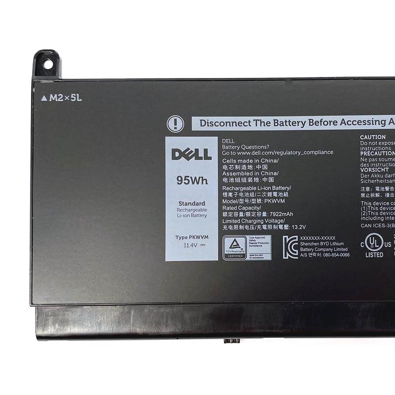 Original Batterier Dell Precision 7750 P44E001 7922mAh 95Wh