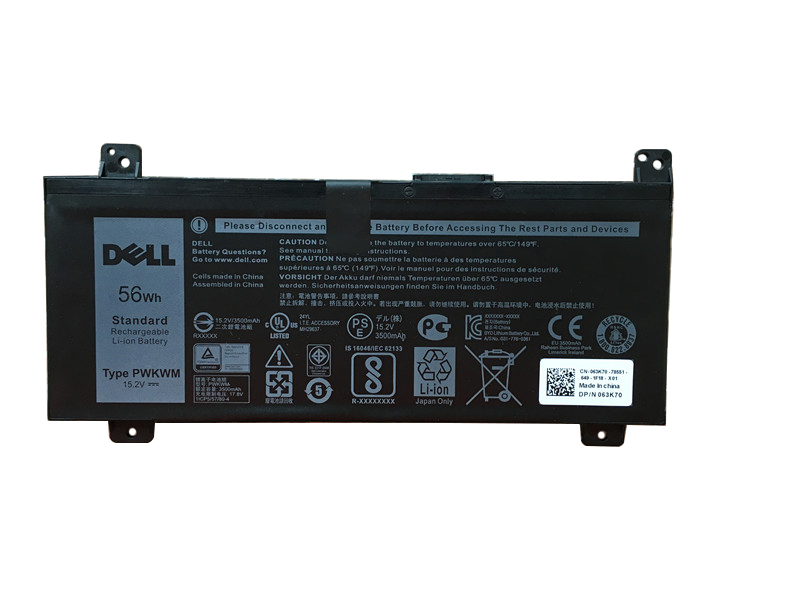 Original 56Wh Batterier Dell Inspiron 14 Gaming 7466 P78G P78G001