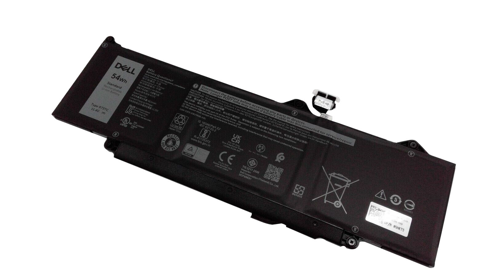 Original Batterier Dell R73TC 4623mAh 54Wh - Klicka på bilden för att stänga