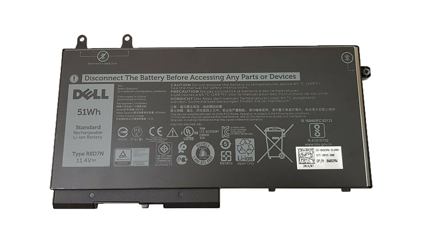 Original Batterier Dell TNT6H 0TNT6H 4255mAh 51Wh - Klicka på bilden för att stänga