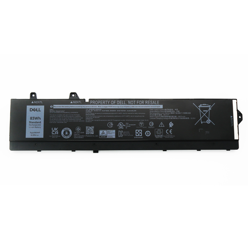 Original Batterier Dell 0RCVVT T6PFX 6827mAh 83Wh