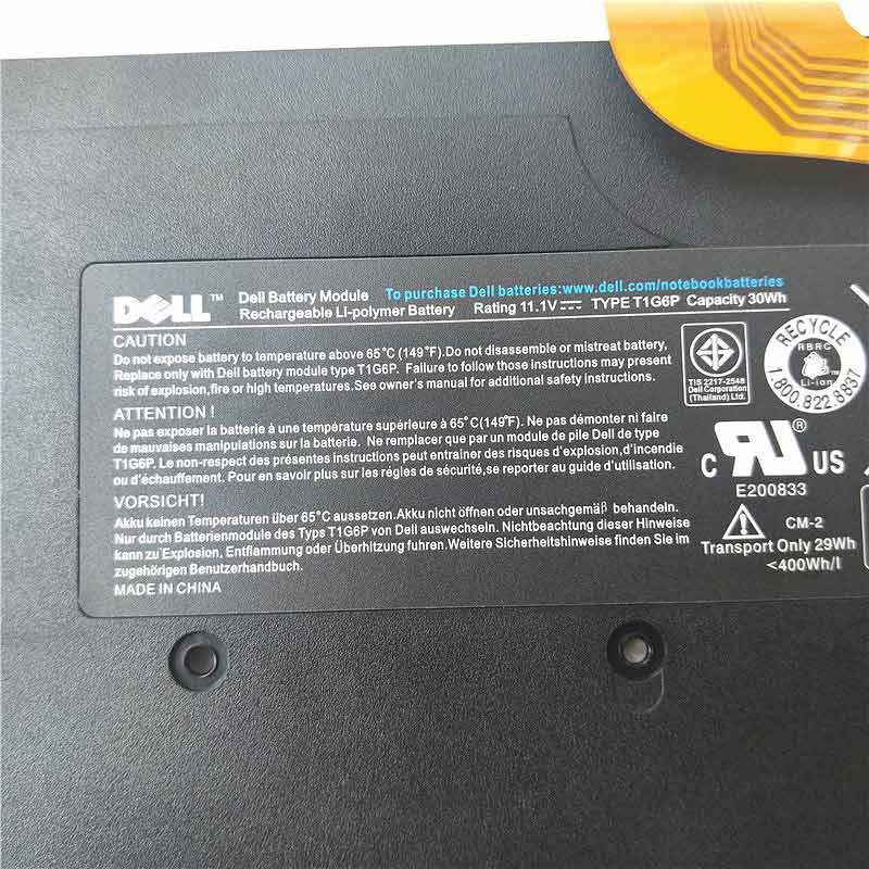 Original Batterier Dell 0449TX 0NTG4J 0PRW6G 2774mAh 30Wh