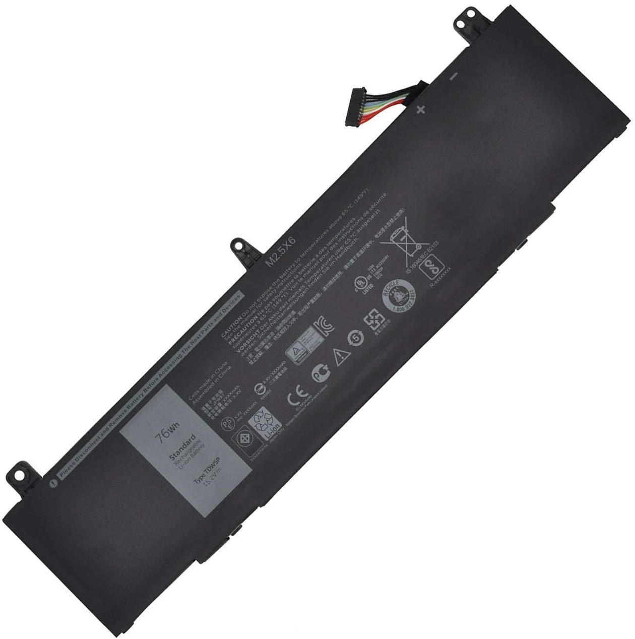 Original 5000mAh 76Wh Batterier Dell Alienware 13 ALW13C-D2718