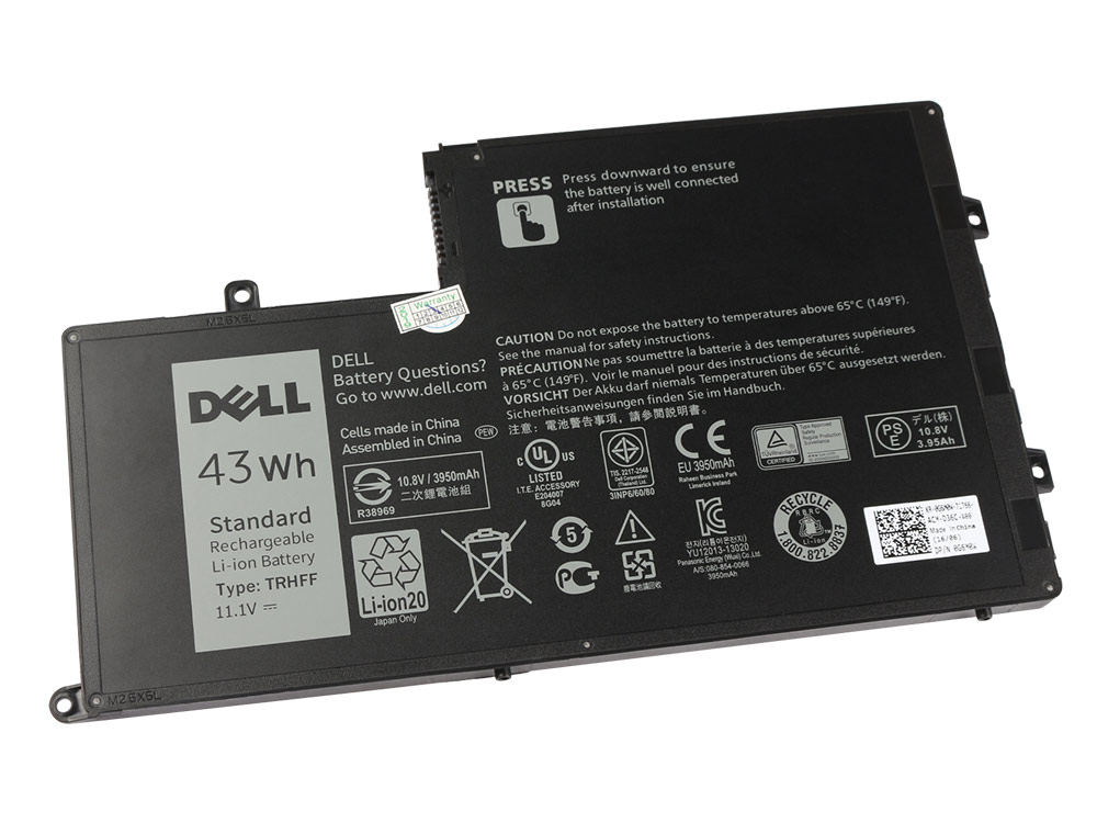 Original 43Wh Batterier Dell R77WV DFVYN 58DP4 2GXTM