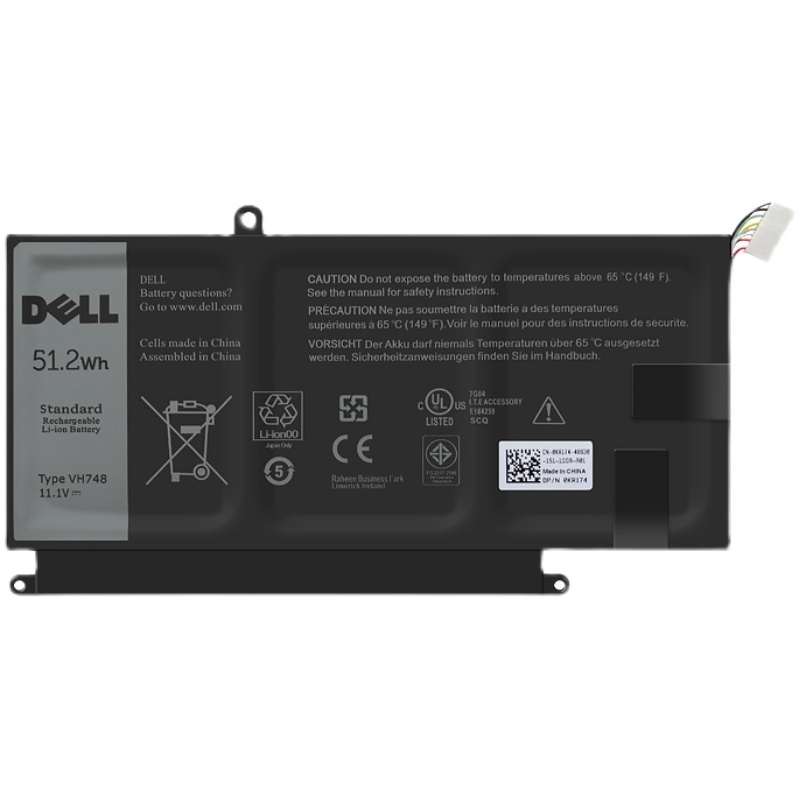 51.2Whr Dell VH748 Inspiron 14 5439 Original Batterier