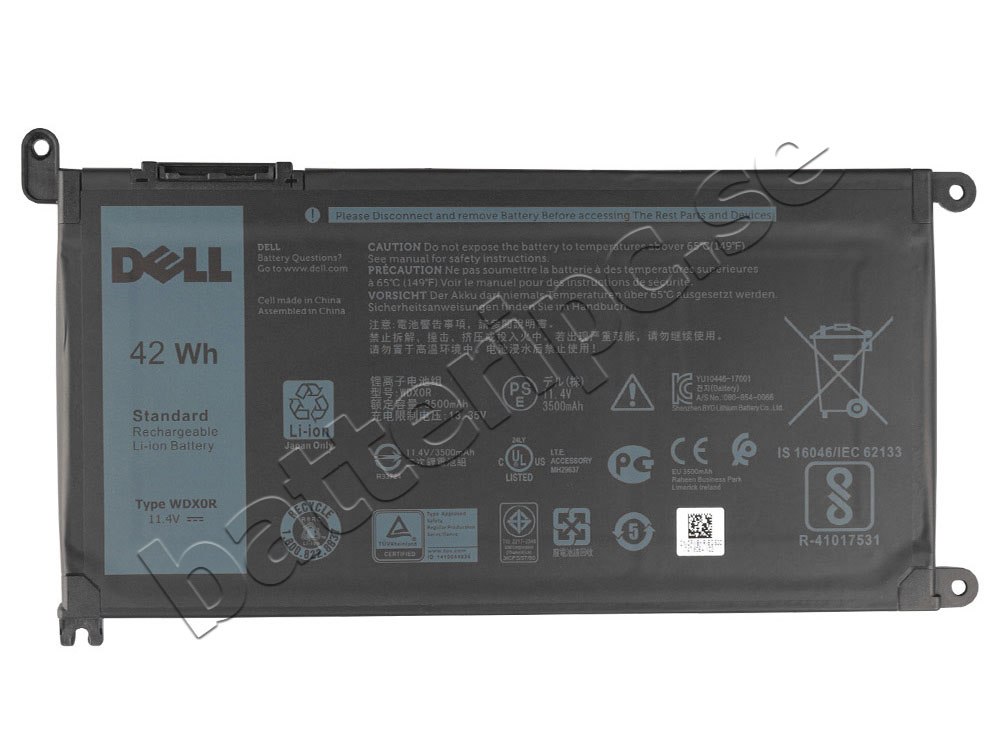 Original Batterier Dell Inspiron 15 5593 42Wh