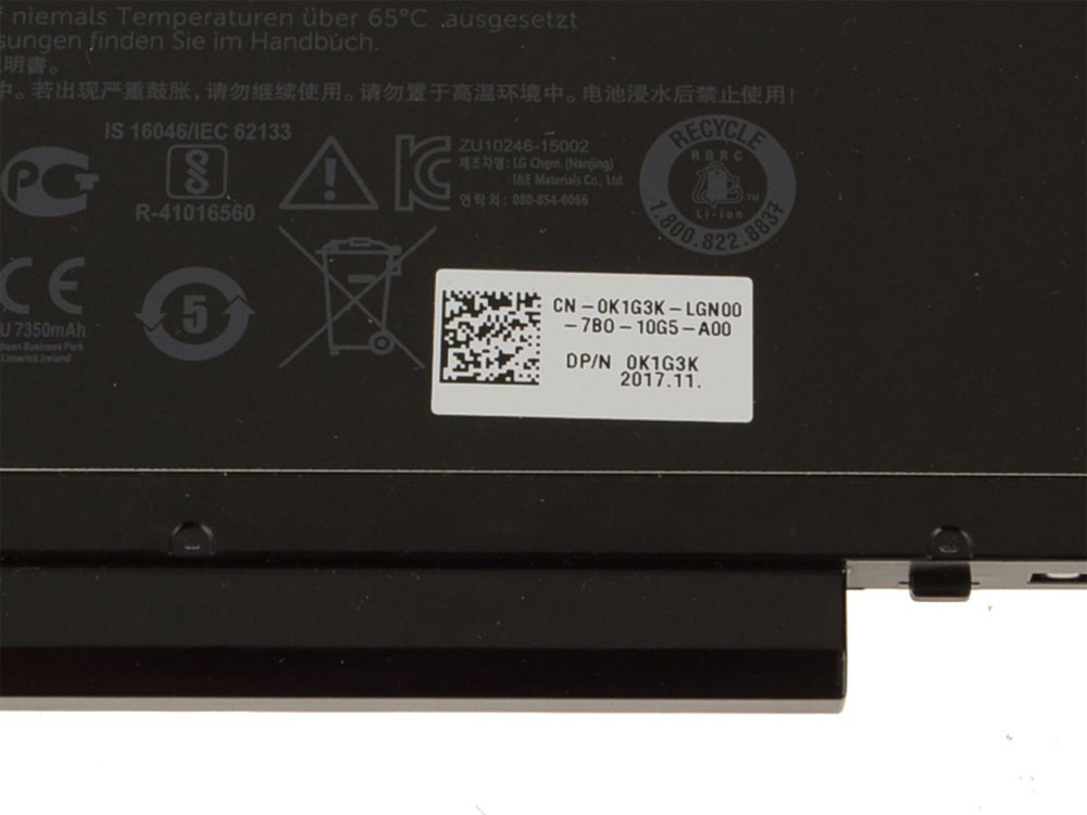 Original 84Wh Batterier Dell Latitud E5570-XTXFH