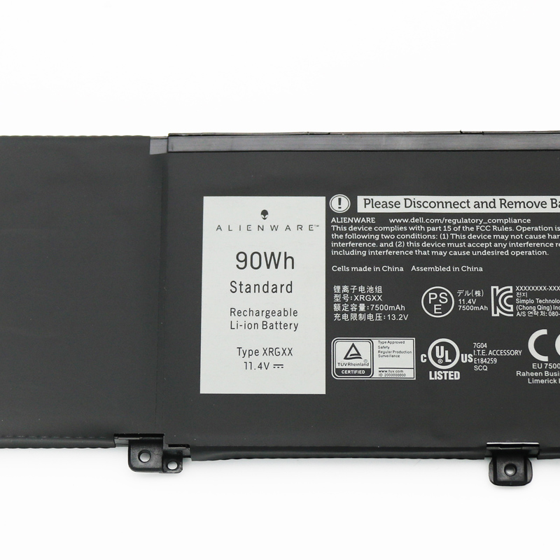 Original Batterier Dell 0XRGXX 6YV0V K69WH XRGXX 7500mAh 90Wh