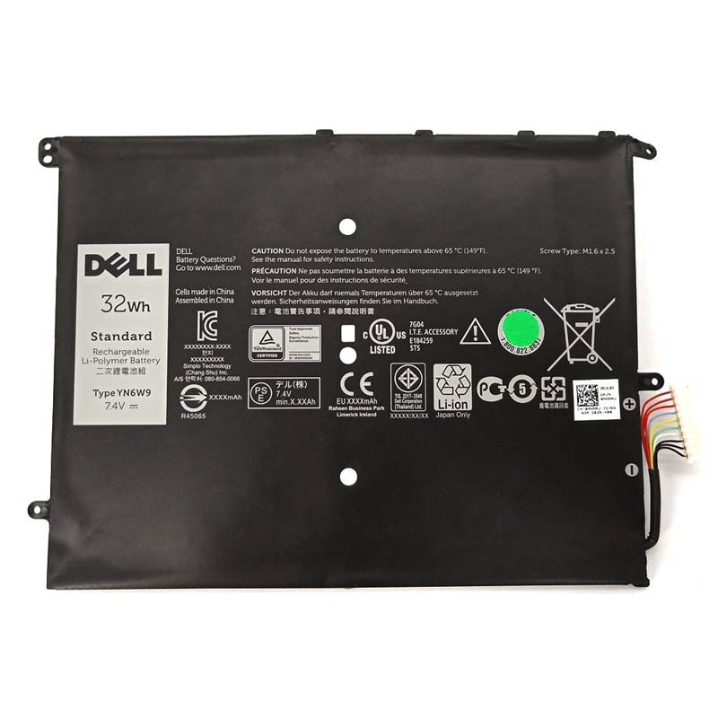 Original Batterier Dell YN6W9 4324mAh 32Wh