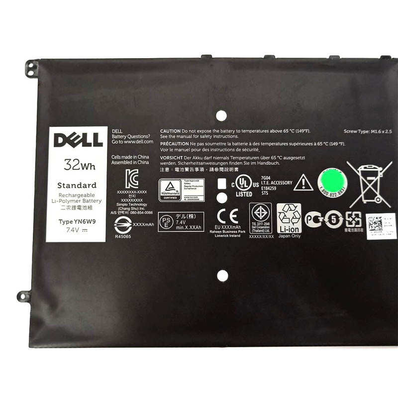 Original Batterier Dell YN6W9 4324mAh 32Wh