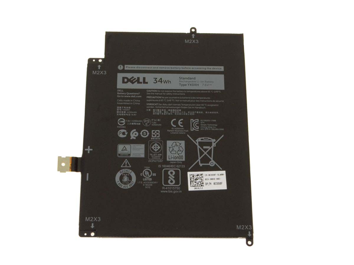 Original 4250mAh 34Wh Batterier Dell 0WYCVV OWYCVV