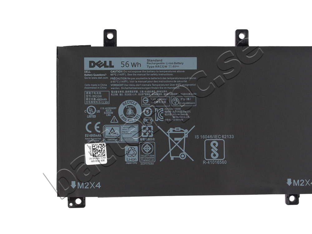 Original Batterier Dell Precision M5510-1R1CD 56Whr