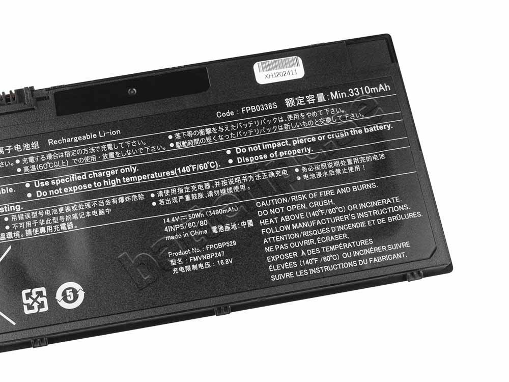 Original Batterier Fujitsu CP721834-01 CP734928-01 3490mAh 50Wh