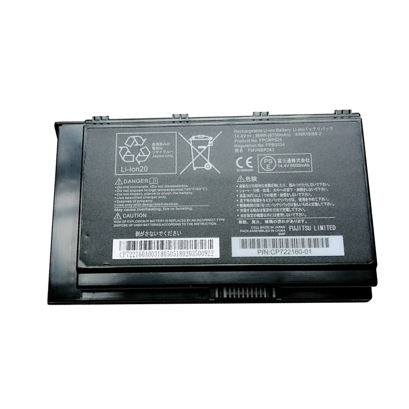 Original Batterier Fujitsu 41NR19/66-2 CP722160-01 6700mAh 96Wh