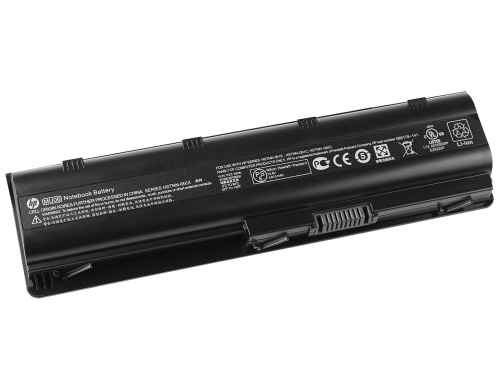 6 celler Batterier HP Compaq MU06 HSTNN-LB0Y HSTNN-Q61C GSTNN-Q62C