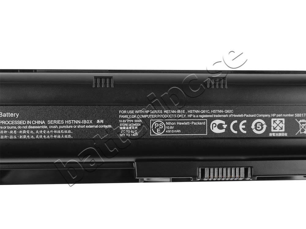 6 celler Batterier HP Compaq MU06 HSTNN-LB0Y HSTNN-Q61C GSTNN-Q62C