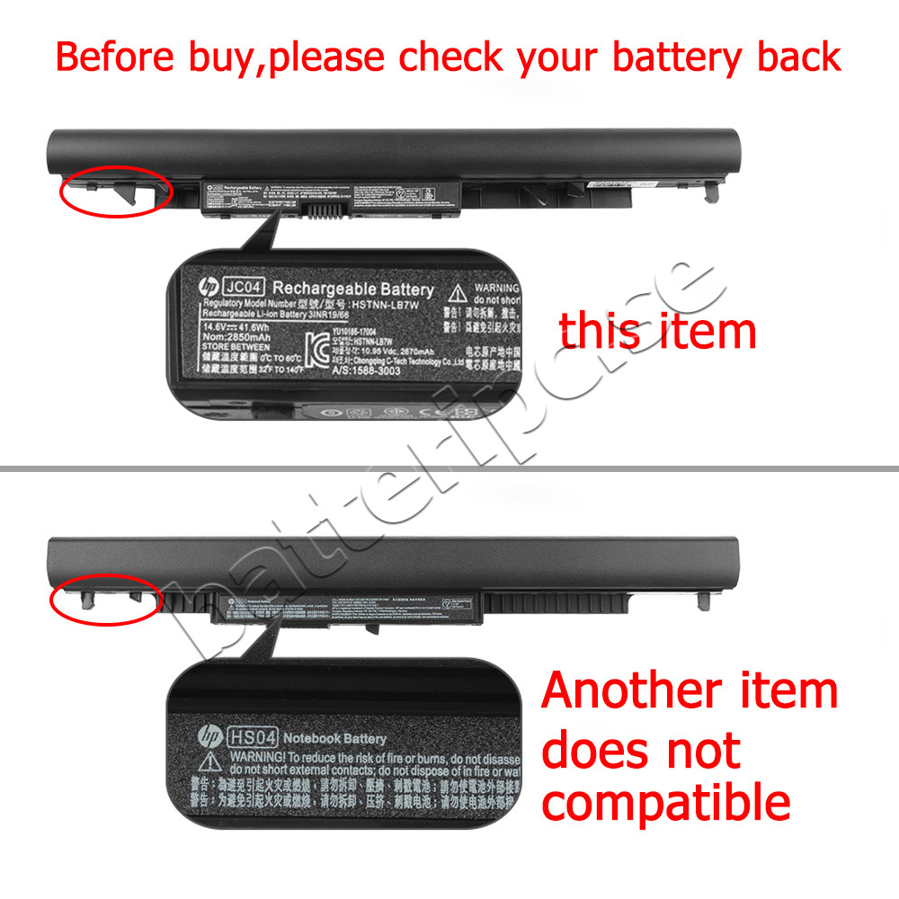 Original Batterier HP 250 G6 2850mAh 41.6Wh