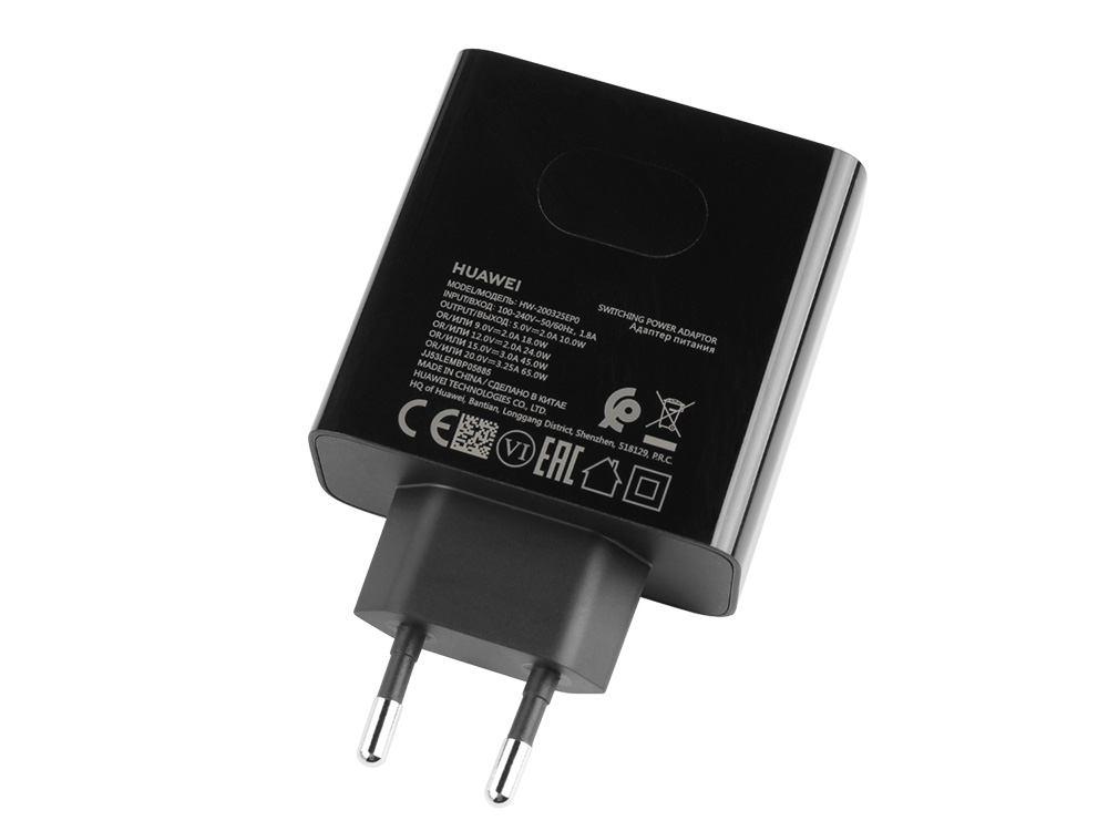 Original 65W USB-C Laddare Huawei HW-200325EP0 AC Adapter