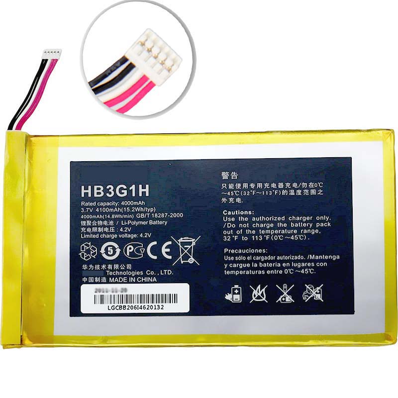 Original Batterier Huawei HB3G1 HB3G1H 4100mAh 15.2Wh