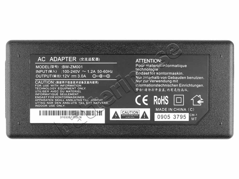 40W AC Adapter Laddare Acer AL512 AL532 AL712 LCD Monitor