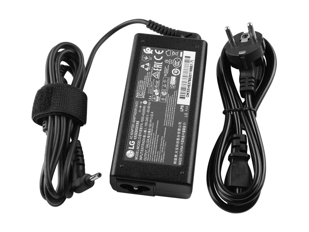 Original 65W Laddare LG Gram 14Z970-A.AAS7U1 AC Adapter + Kabel