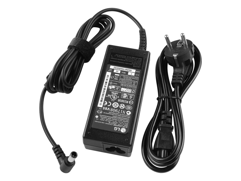 65W AC Adapter Laddare LG 19cnt42k 19cnv42k 19cnt42k-b 19cnv42k-b