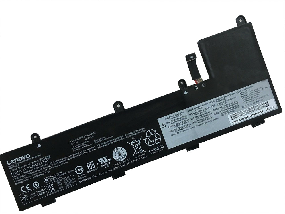 Original 3735mAh 42Wh Batterier Lenovo ThinkPad Yoga 11e 4th Gen 20HU