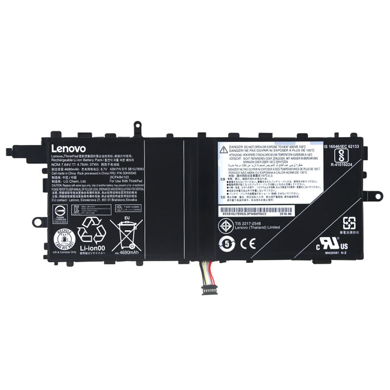 Original 4760mAh 37Wh Batterier Lenovo 00HW045 00HW046