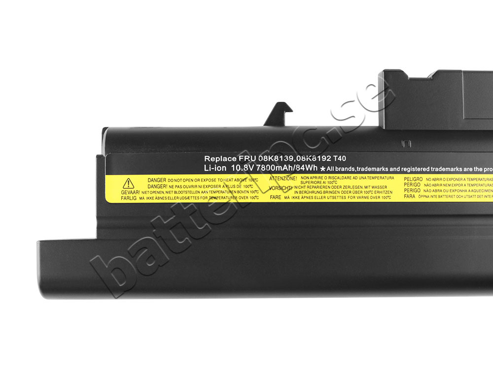 6600mAh 71Wh Batterier Lenovo ThinkPad T42 2375