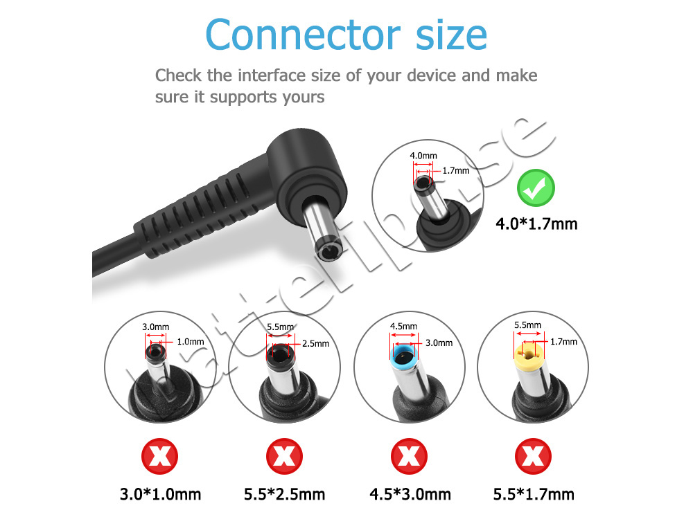 Adapter Laddare Original Lenovo ADP-45DW 45W + Kabel