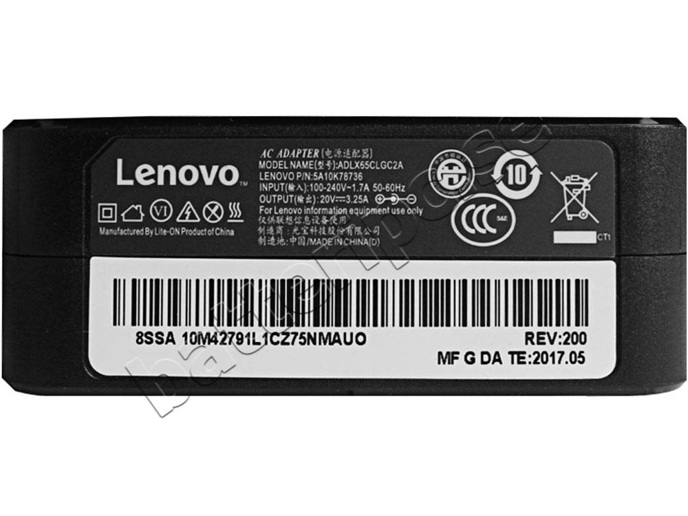 Original Laddare Lenovo ADLX65CCGE2A 65W Adapter + Kabel