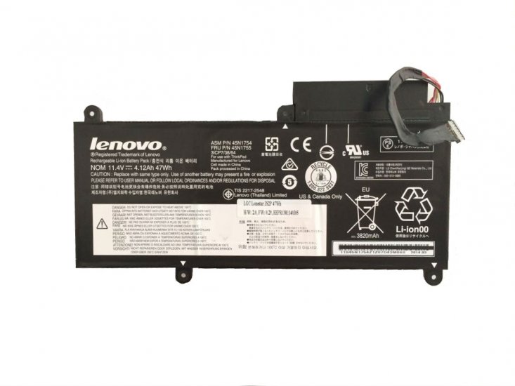 47Whr Batterier Lenovo 45N1754 45N1755 45N1756 45N1757