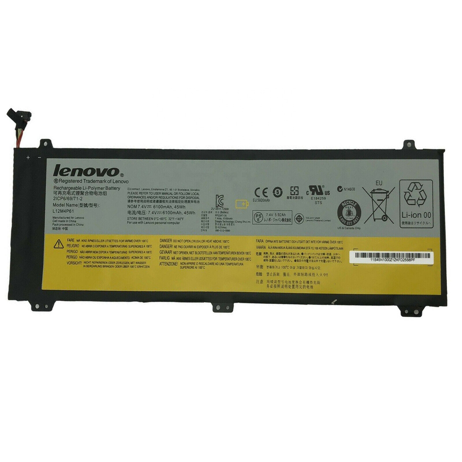 Original 45Whr Lenovo L12M4P61 Batterier