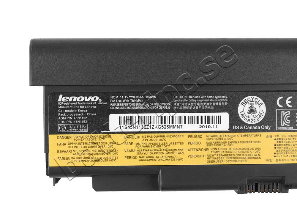 Original 100Wh Batterier Lenovo 45N1771