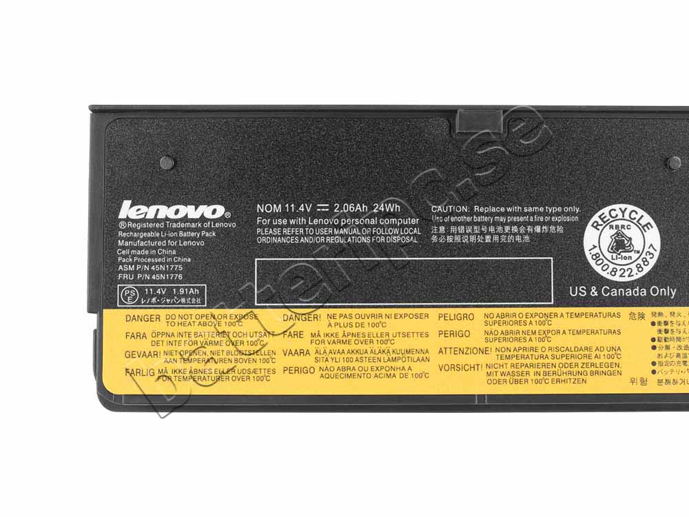 24Whr 3 celler Batterier Lenovo thinkpad T450 20BU 20BV