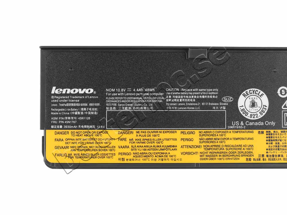 48Whr Batterier Lenovo thinkpad T450s T550 L450