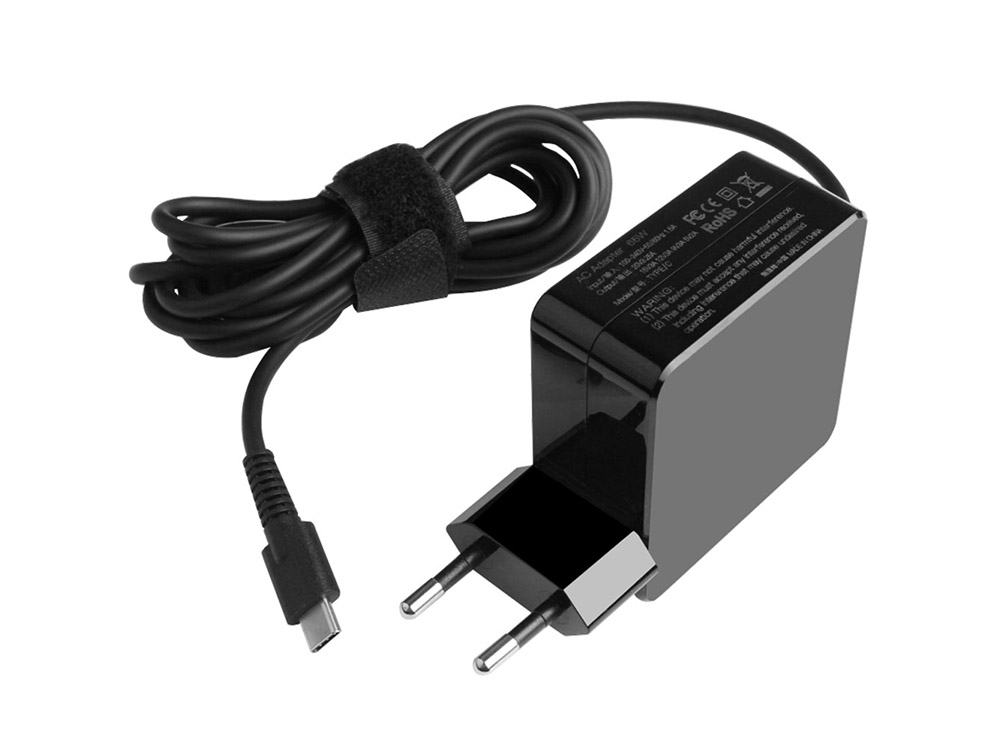 65W USB-C Laddare MSI Prestige 13 AI Evo A1MG-027US AC Adapter