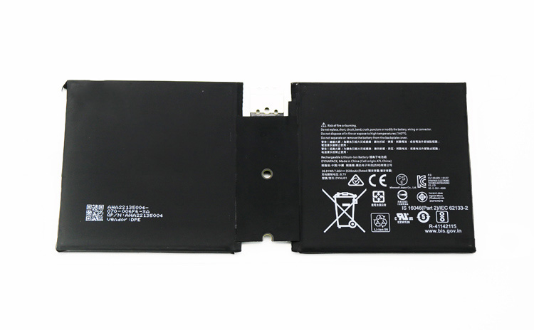 Original Batterier Microsoft Surface Go 2 1901 3500mAh 26.81Wh