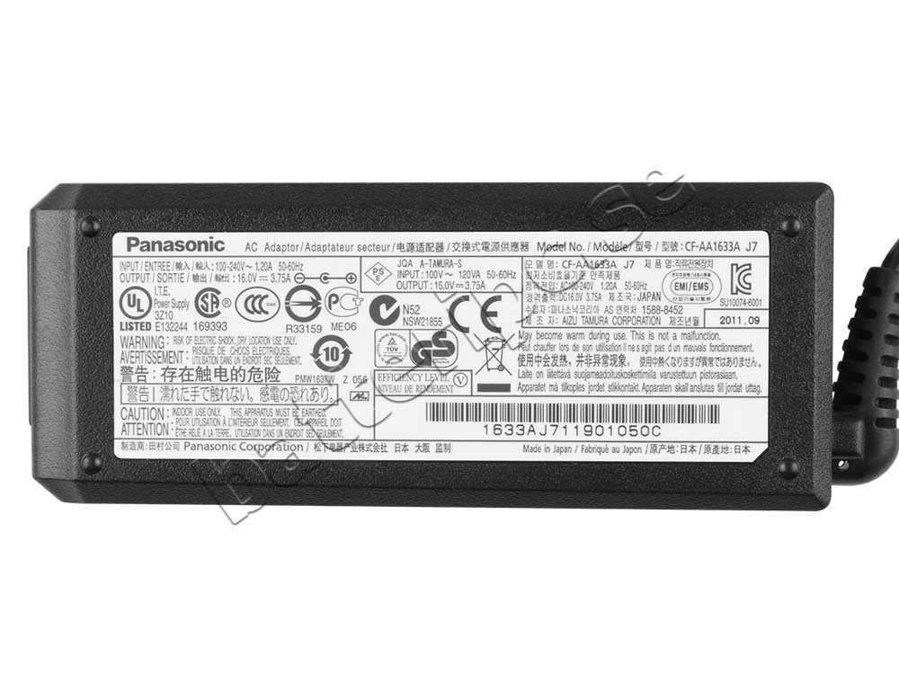 60W AC Adapter Laddare Panasonic Toughbook CF-H2 mk1 & 2