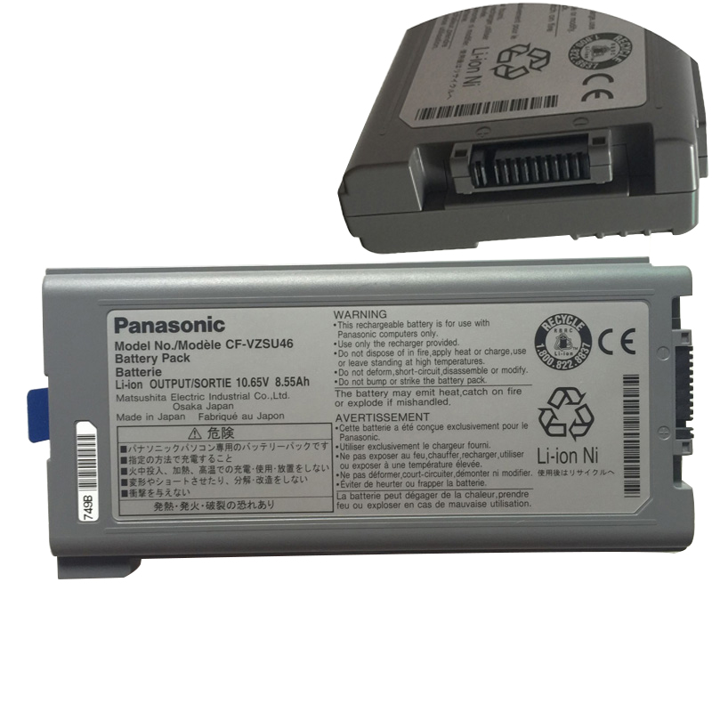 7800mAh Panasonic CF-VZSU46 CF-VZSU46S Original Batterier