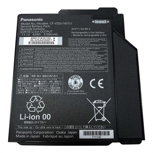 Original Batterier Panasonic CF-31J CF-31K 3900mAh 42Wh