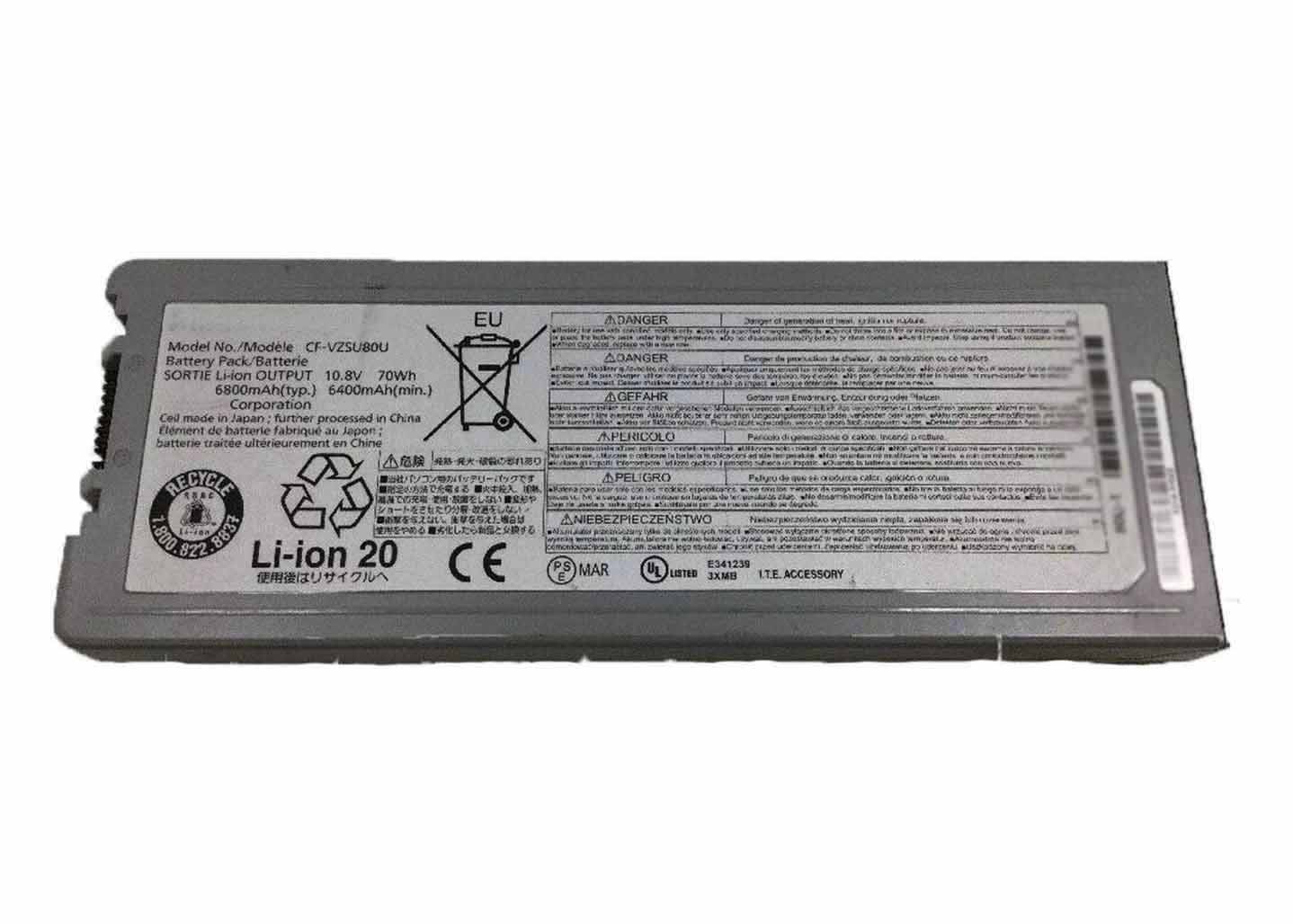 Original 6800mAh 70Wh Batterier Panasonic CF-VZSU80U