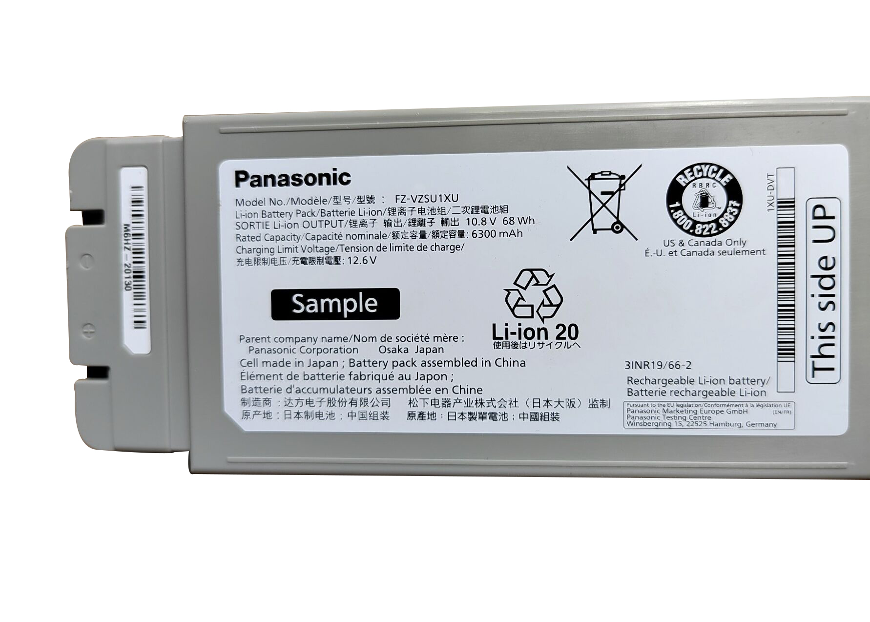 Original Batterier Panasonic FZ-40ABAACAJ 6300mAh 68Wh