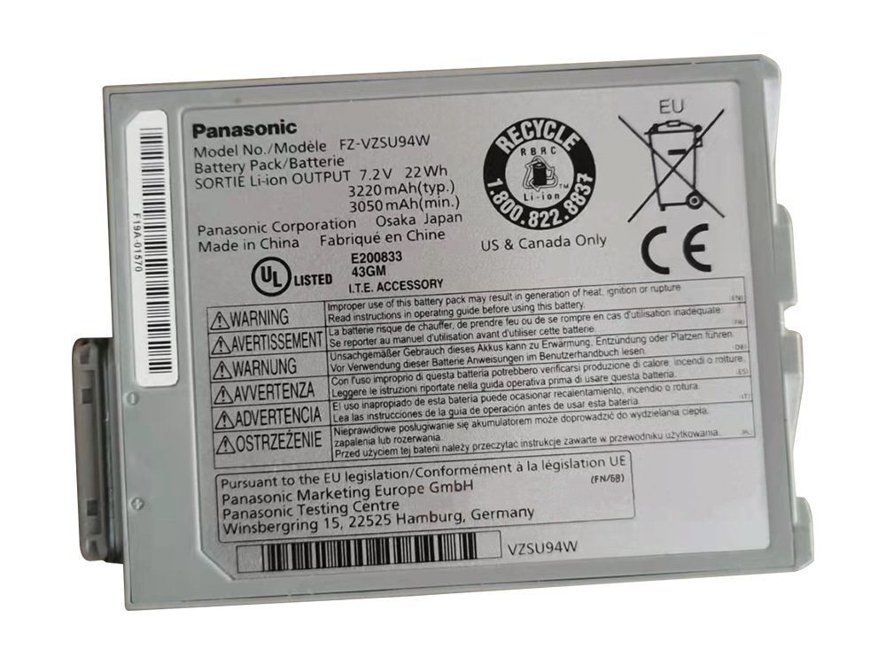 Original Batterier Panasonic FZ-B2 22Wh 3220mAh