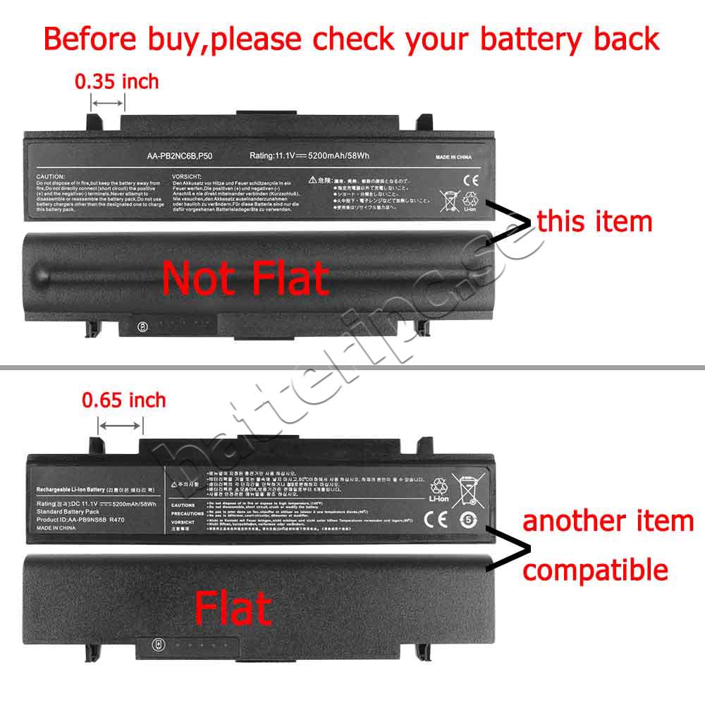 Original Batterier Samsung NP-R560BM/DE NP-R560BM/FR 5200mAh 58Wh