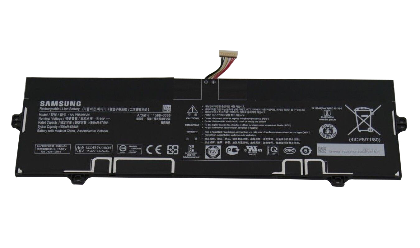 Original Batterier Samsung Galaxy Book Proffs 360 15 NP950QDB-KB2CA 4405mAh 68Wh