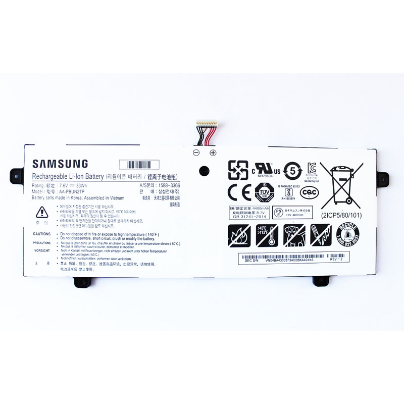 Original Batterier Samsung Chromebook XE500C13 4400mAh 33Wh - Klicka på bilden för att stänga