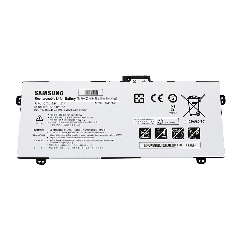 Original Batterier Samsung NP940Z5L-X03US 3750mAh 57Wh - Klicka på bilden för att stänga